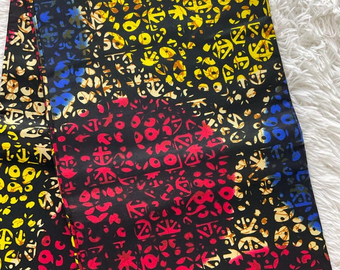 African Fabric/African prints/ Ankara fabric/ Wax print/ African fabric for decor/ African fabric for crafts/AfricanFG3A/Black and Wine Fabr