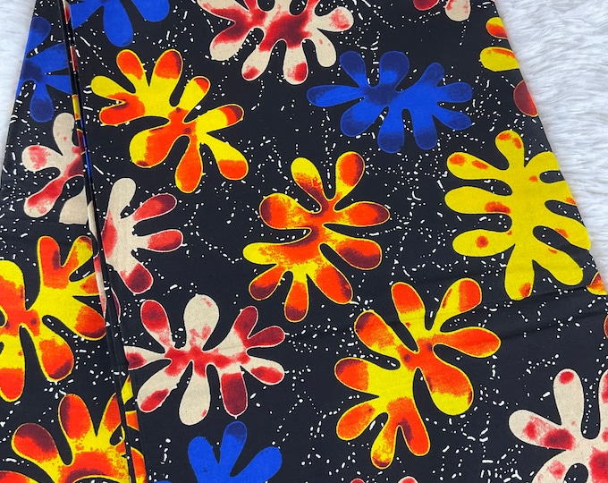 African Fabric/African clothing / Ankara fabric/ African fabric per yard/ African fabric 6 Yards /African headwrap/FG01T