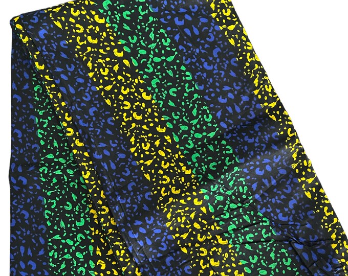 African fabric /Fabric by the yard/African fabric for crafts/African fabric for quilts/MK587/ Green Yellow Ankara Fabric/African Clothing
