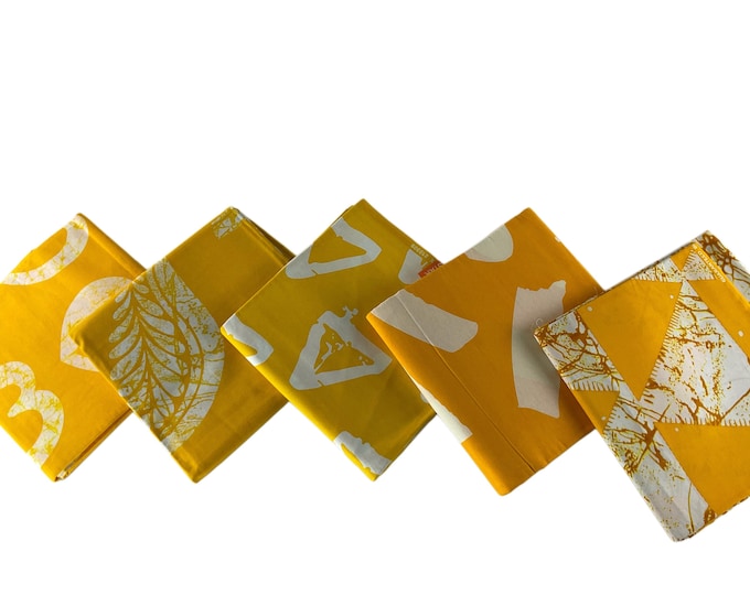 African Print Fat Quarters 5 Pieces/Ankara Fat Quarters Set Of 5/Quilting Fat Quarters