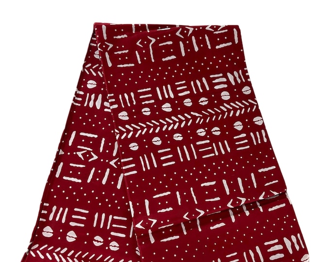 African Fabric 6 Yards/Ankara fabric/ Ankara fabric by the yard/African wax/Hollandais/Red African Fabric/MK803