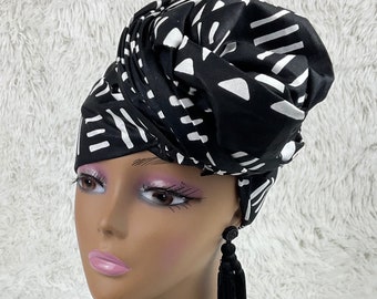 Ankara headwrap/African headwrap/African fabric/ African clothing/African scarf/ African headband/ turbans/ Hairpiece / head