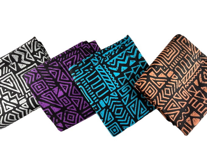White Purple Teal Beige African Print Fabric/Ankara 6 Yards/Cotton Prints For Quilting/Wax Print/MK411