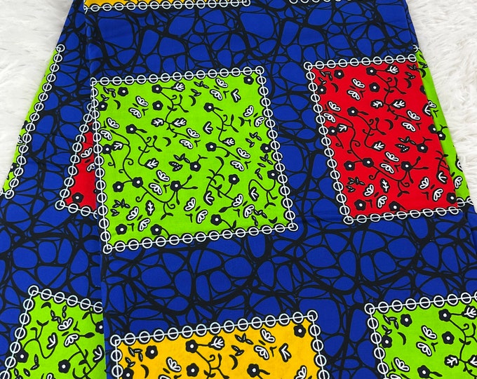 African Fabric/African prints/ Ankara fabric/ African wax/Hollandais/Black and pink African fabric/ African fabric 6 yards/MK418