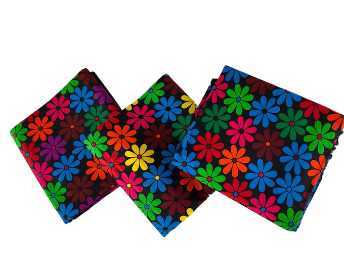 Blue Orange Pink African Print Fabric/Ankara 6 Yards/Cotton Fabric By The Yard/Quilting Cotton/MK151/