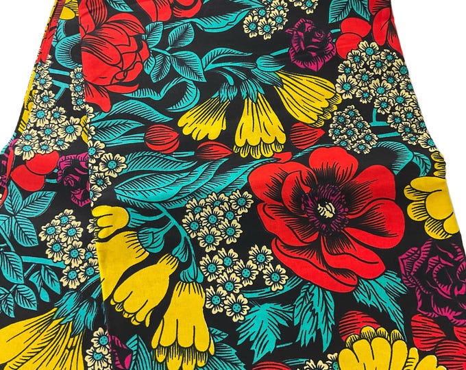 African Fabric/African print/African fabric by the yard /Hollandais/ African fabric/ African fabric 6 yards/FG88t/Orange