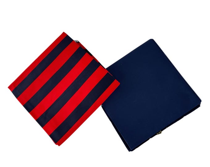 Red Navy Blue African Print Fabrics/African Wax Print /MK43kt/Fabric Bundles/African Clothing/Native/Tribal Print/Kente/African