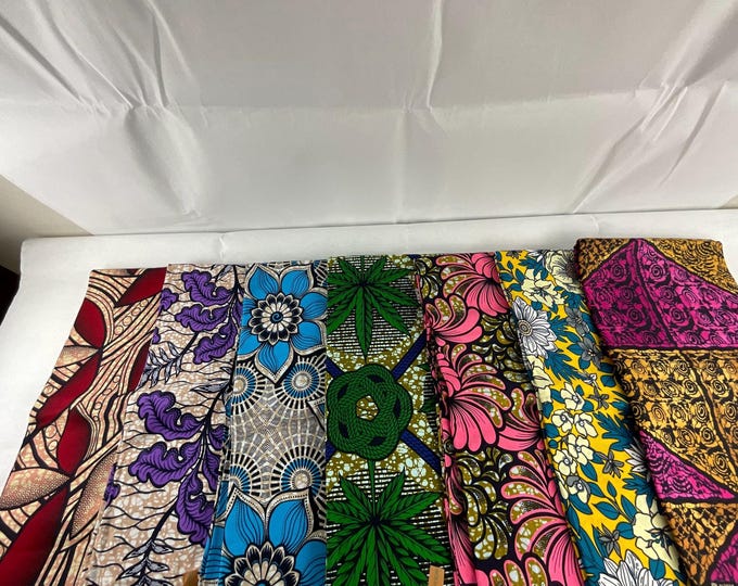 African Fabric By The Yard/Ankara Fabric/African Fabric Bundle/African Fabric 6 Yards /MK43kt/African Fabric Dress/