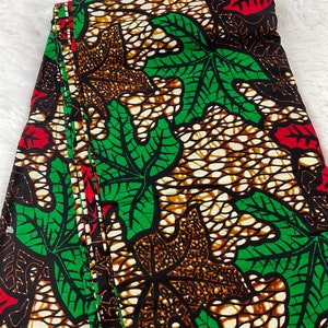 African Fabric/African prints/ Ankara fabric/ African wax/Hollandais/Kente fabric/MK126