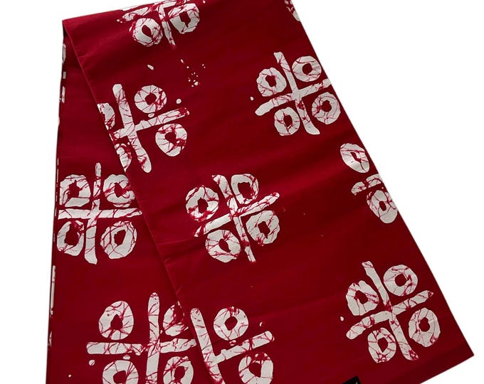 African Fabric 6 Yards/Ankara fabric/ Ankara fabric by the yard/African wax/Hollandais/Red African Fabric/MK803