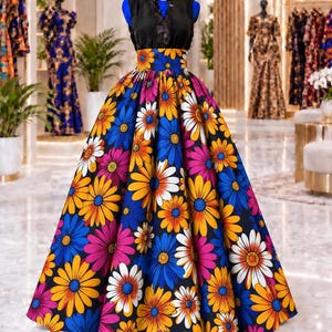 ladies dresses size 26 28 African and low heel
