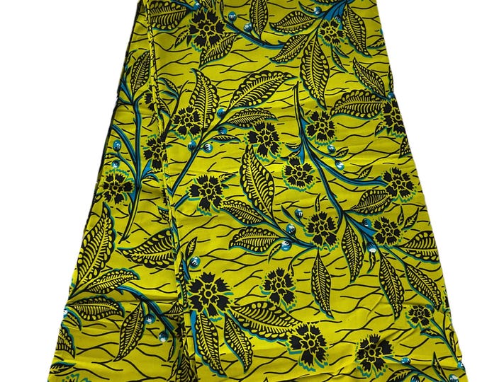 African Fabric/African Print/Ankara fabric/ Wax print/ African fabric for decor/ African fabric for craft/African headwrap/MK591