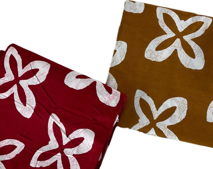 Wine Gold White Ankara Fabric 6 Yards/African Print Fabric By The Yard/African Wax Print/FG3A
