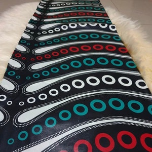 Multicolor African Fabric/African prints/ Ankara fabric/ Wax print/ African fabric for decor/ African fabric for crafts/FG62