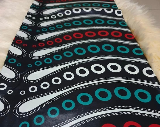 Multicolor African Fabric/African prints/ Ankara fabric/ Wax print/ African fabric for decor/ African fabric for crafts/FG62