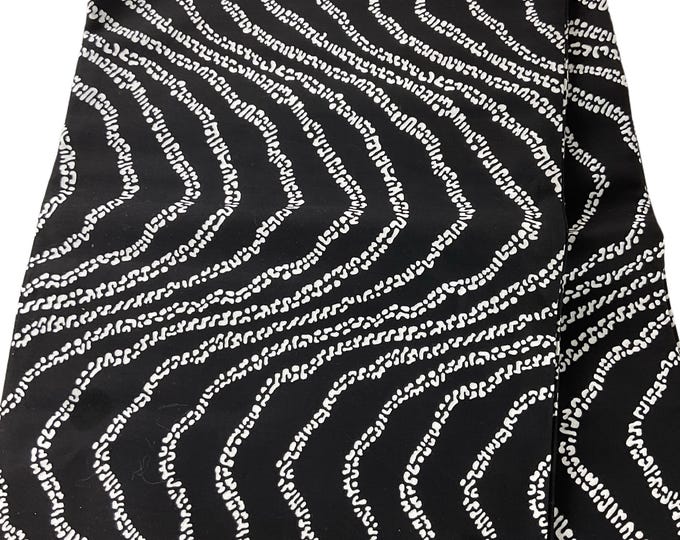 African Fabric/African Print Fabric/Ankara-Black and White Color/ African fabric per yard/ African fabric for crafts/ African Dress/MK151/Af