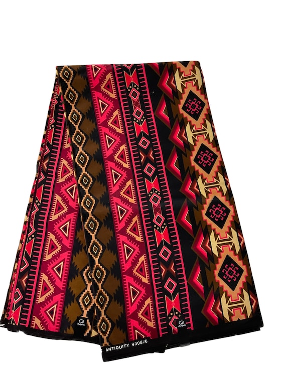 African Print Fabric /ankara-red Green Teal Fabric/african Wax