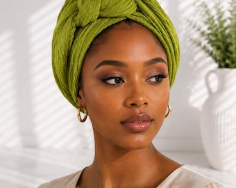 Twisted Turban Headwrap: Pre-Tied, Stretchy Fashion Headwear