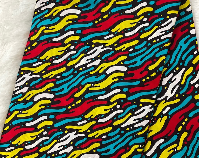 African Fabric 6 yards/Ankara fabric by the yard/African wax/African Headwrap /MK617
