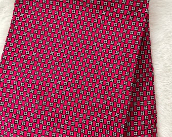 Pink African Fabric/African prints/ Ankara fabric/ African wax/African fabric by the yard/MK143