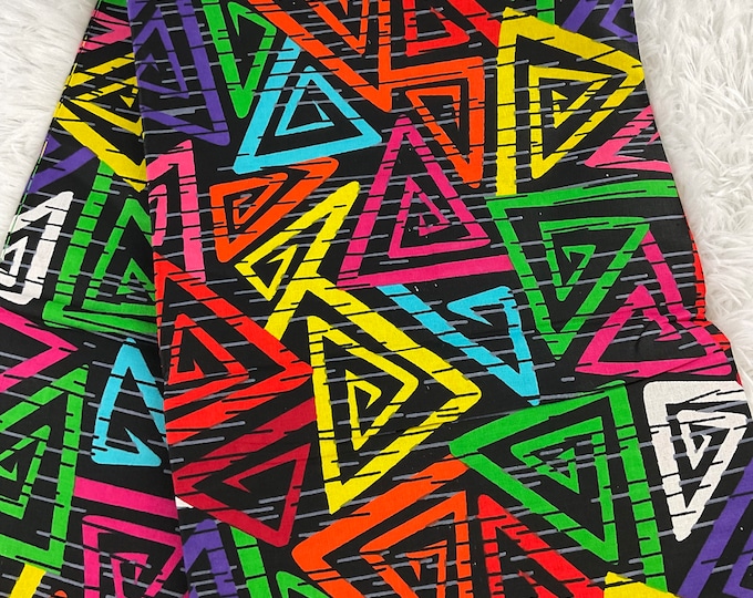 African Fabric/African prints/ Ankara fabric/Fabric per yard/ African Prints/Blue and Orange Fabric/African Clothing/African Dress/