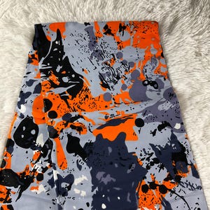 African Fabric/African prints/ Ankara fabric by the yard/ African fabric by the yard/MK720/Ankara-Orange and Black Fabric/Fabric/African Art