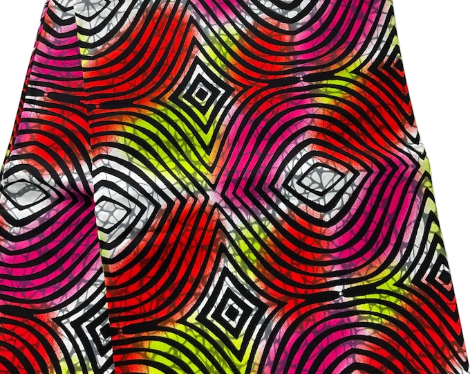 Yellow and Black African Fabric/Ankara 6 Yards/Tribal Print/Kitenge/By The Yard/MK670z/Cotton Fabric/Quilts and Sewing Fabric/Africanwaxprin