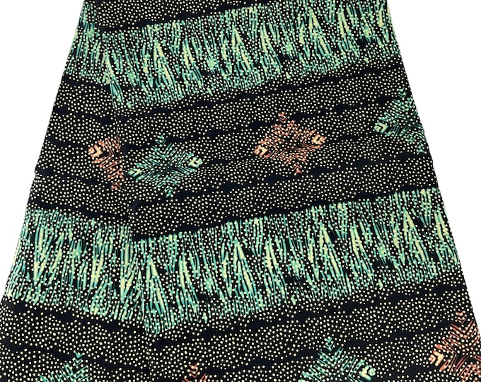 African fabric /African prints/ African fabric per yard/ African fabric for crafts/ African/MK141/Ankara-Green and White Fabric