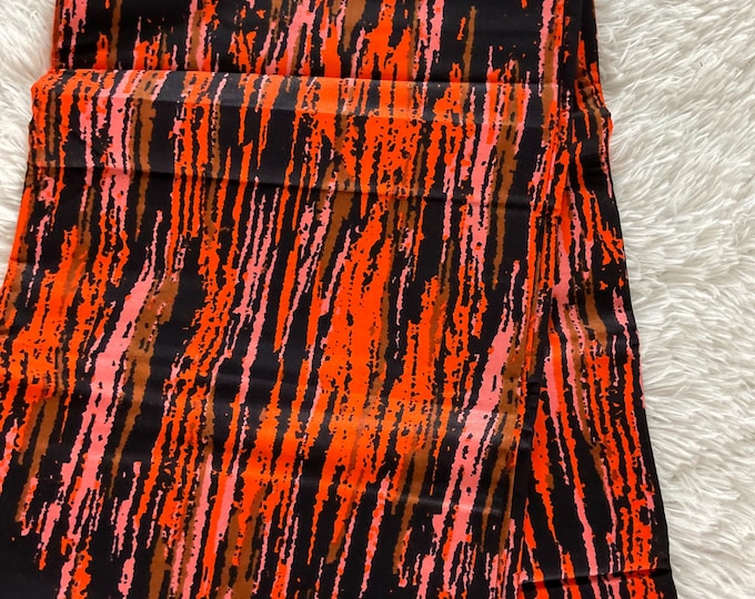 African Fabric/African prints/ Ankara fabric/ African wax/Hollandais/Orange African fabric/ African fabric 6 yards