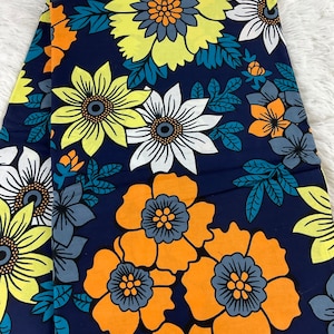 African Fabric/Ankara Fabric By The Yard/African Print/Tissu Wax/Blue African Fabric/Wax Print/Danshiki/MK178