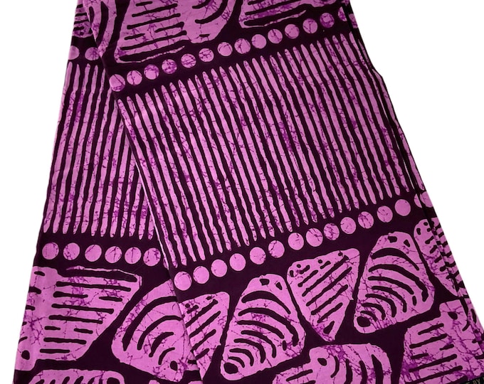 Pink African Print Fabric/Ankara Fabric 6 Yards/Cotton Fabric For Quilting//MK411F/Tribal Fabric/Native Print.