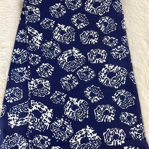 African fabric /African prints/ Ankara fabric/African prints by the yard/ African crafts fabric/ African headwrap/MK904/Blue African Fabric