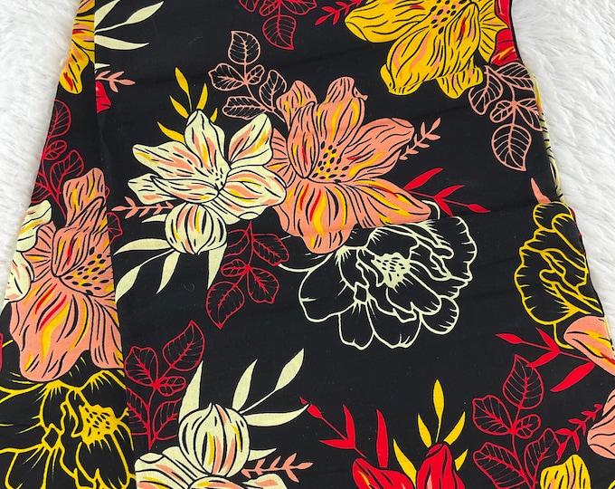 African Fabric/African prints/ Ankara fabric/ African wax/Hollandais/Black and Red African fabric/MK436c