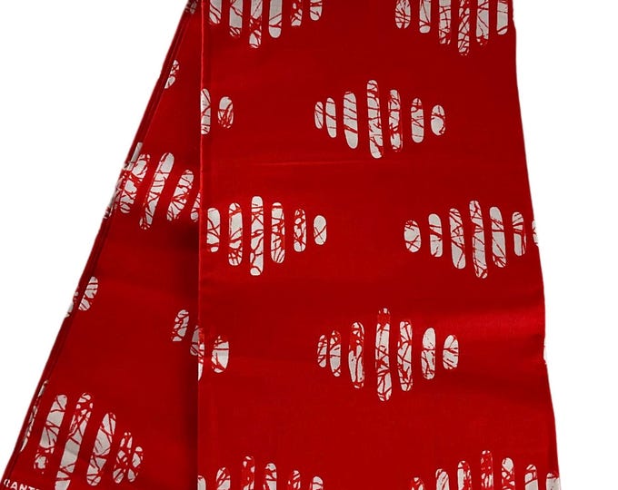 African Fabric 6 Yards/Ankara fabric/ Ankara fabric by the yard/African wax/Hollandais/Red African Fabric/MK803