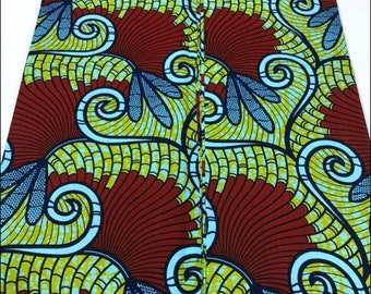 Multicolor African Fabric/African prints/ Ankara fabric/ Wax print/ African fabric for decor/ African fabric for crafts/MK104