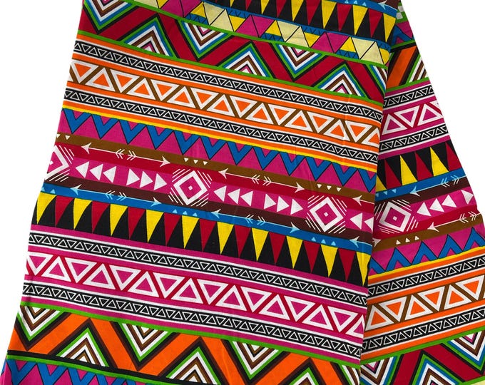 African Fabric By The Yard/Ankara -Pink Color Fabric/African Fabric/African Print Fabric/Kente Fabric/African Fabric 6 Yards /MK43kt