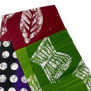 Purple Green Wine African Print Fabric/Ankara 6 Yards/Cotton Print For Quilting/Crafts Fabric/MK141