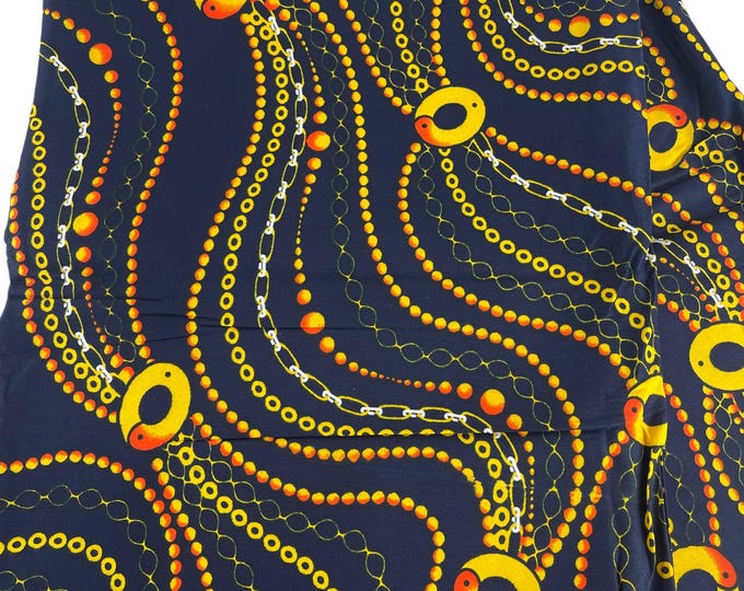 African Fabric/African prints/ Ankara fabric/ African fabric per yard/ African fabric for crafts/ African fabri/FG66A/Black and Gold Fabric