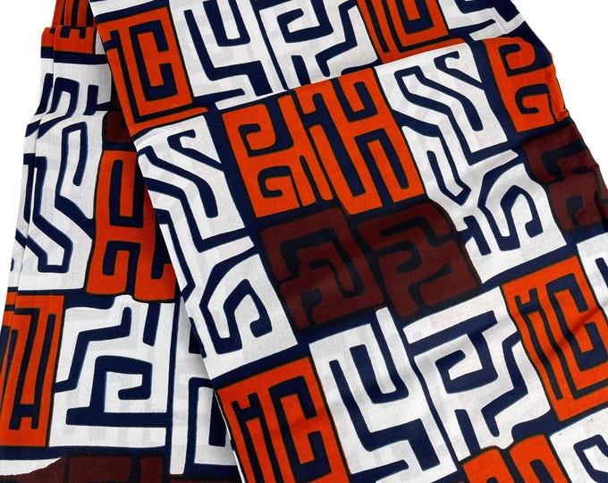 African Fabric/ African Print/African Wax/Ankara-Black Brown White Color/Gift For Her/Fabric/DT0z/Tribal Print/Native/Kente/Boho/By The Yard