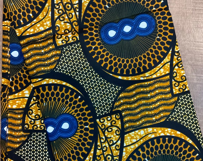 African Fabric/African Print Fabric/Ankara-Brown Design/African Clothing/Gift For Her/African Fabric By The Yard/Wax/CK450