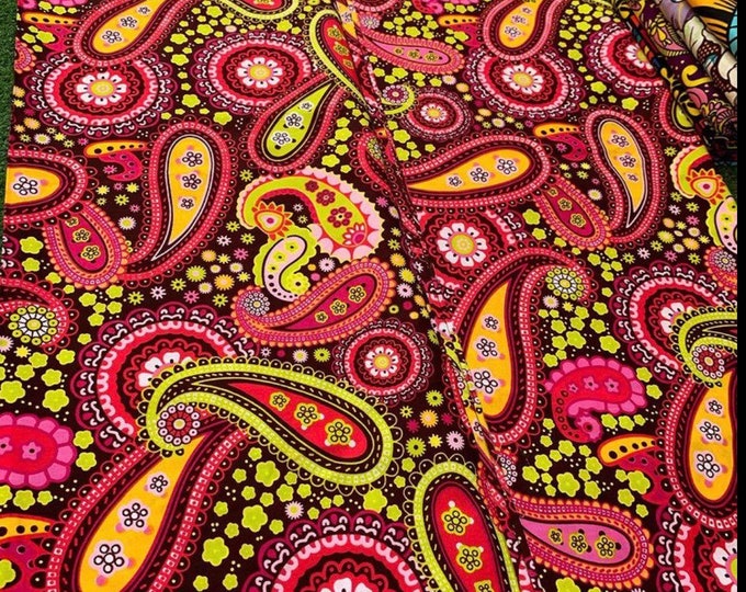 Pink African Fabric/Ankara Print/Pasily Print/African Wax Print//African headwrap/MK612g/African Clothing/Mudcloth/Kente/By The Yard/