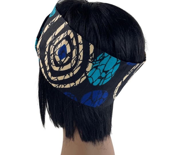 Wide Headband With Elastic Back For Women/African Headband/No Roll Headband/Pre-Tied/Headband For Short Hair/Head Wraps/Ankara Headband