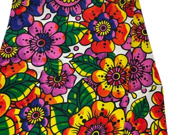 African Fabric/Ankara -Yard OR WHOLESALE/Fabric Bundle/Ankara-Pink and yellow Design/African Fabric For Dresses/Lampshade/Furniture/African