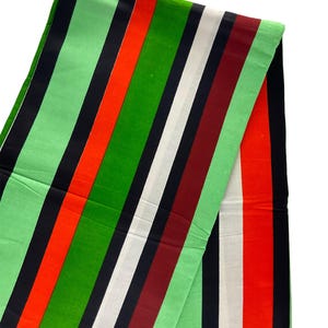 African Fabric/African Wax Print/Hollandais/Ankara 6 yards/By The Yard/FG81/African Textiles/Mudcloths/Cotton Fabric/Blue Green Orange Color