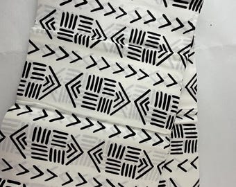 African Fabric/African prints/ Ankara fabric/ African fabric per yard/ African fabric for crafts/ African fabri/FG66/Black and White Fabric