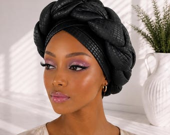 Stretchy Braided Turban/Pre-Tied Turban Headwrap For Women/Knotted Turban/Breathable Non-Slip Hat/Chemo/Alopecia