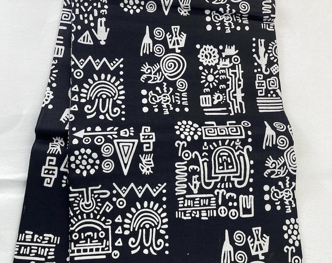 African Fabric/African Fabric Black and white/ Ankara fabric/ African fabric for Dressmaking/MK151/Ankara fabric discount/6 Yards ankara/kit