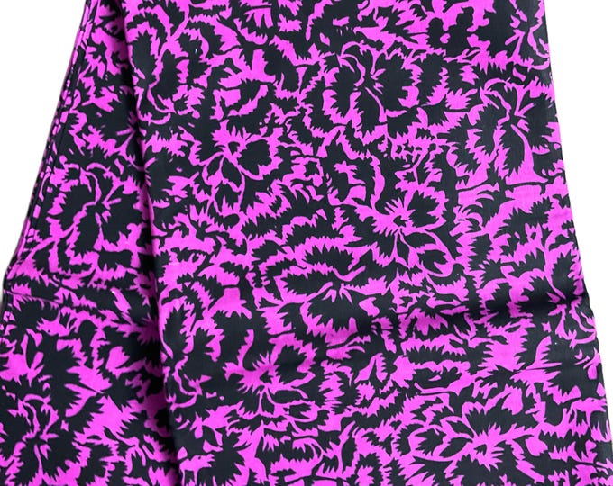 African Fabric/African Print Fabric/Ankara -Pink and Black Fabric/Fabric/MK583/African wax/African Clothing/African Dress/African Art/Gift