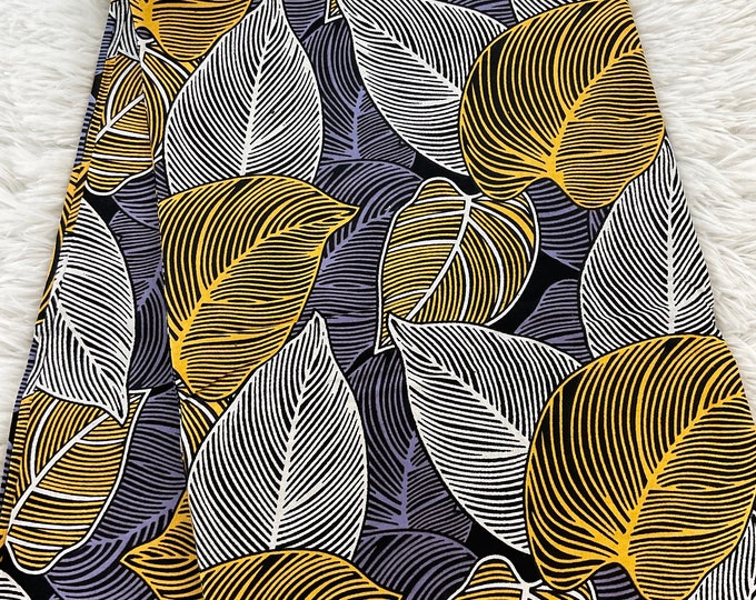 African Fabric/African prints/ Ankara-Lilac,White Gold African Fabric/Wax print/ African decor/Crafts Fabric/FG60/African Dress/Fabric/