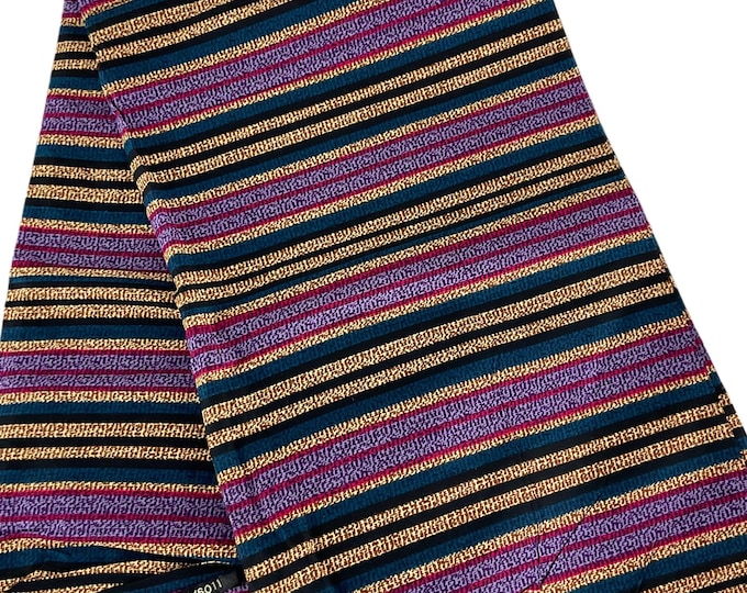 Purple Black African Print Fabric/Ankara 6 Yard/African Wax Print/By The Yard/MK720